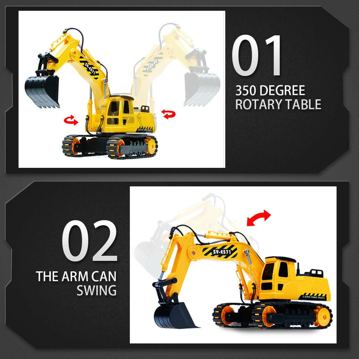 Hosim RC Excavator: Dig into Fun with this 1/26 Scale Monster Truck!